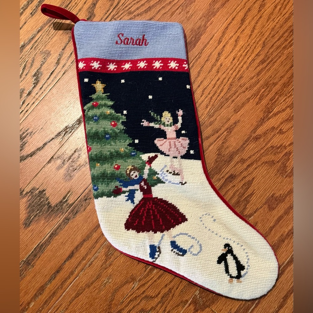 Lands Ends Stocking! “Sarah”. In perfect condition!